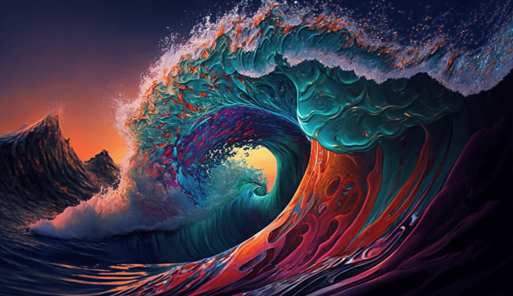 Vibrant Wave representing the GrowthWave Company