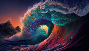 Vibrant Wave representing the GrowthWave Company